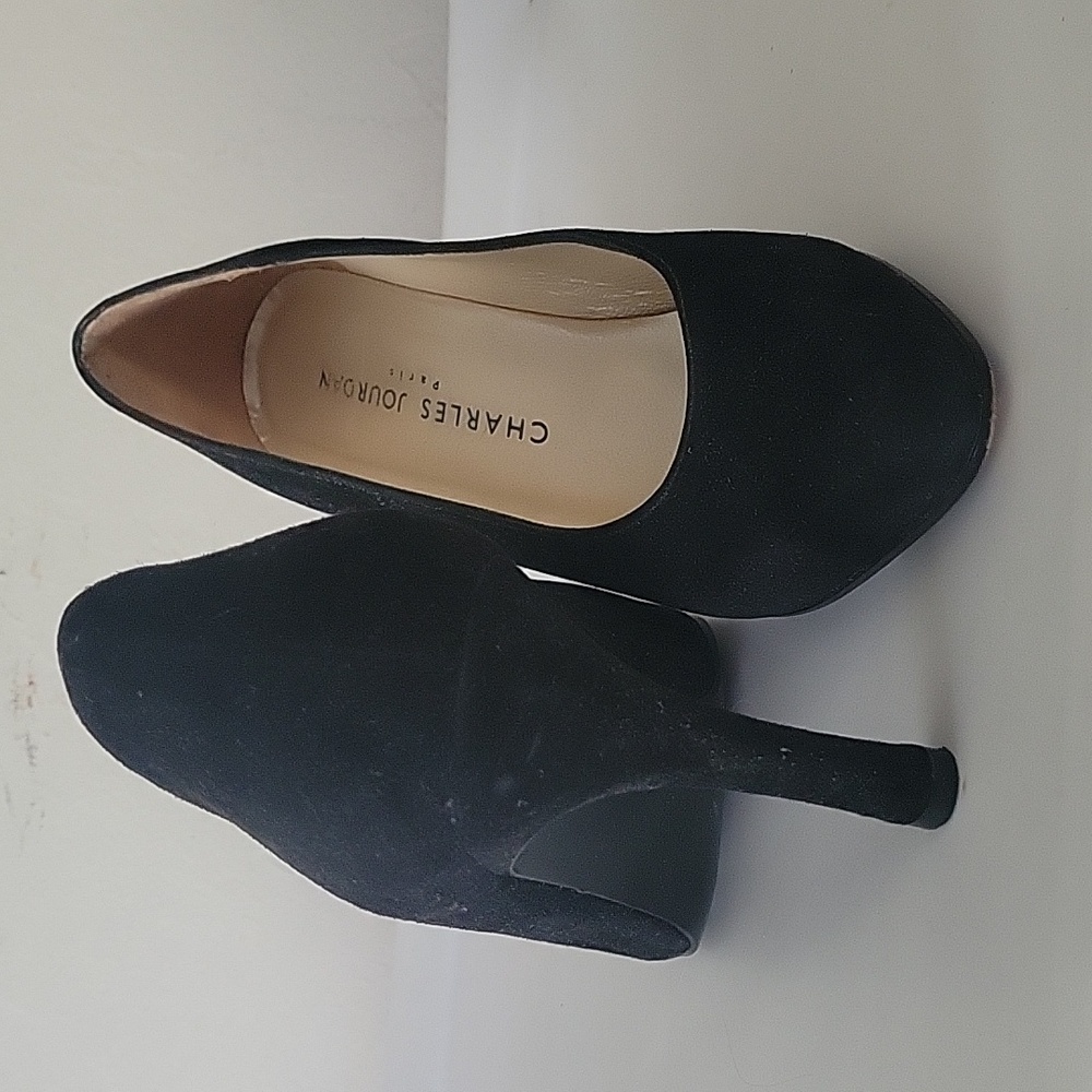 High heeled shoes